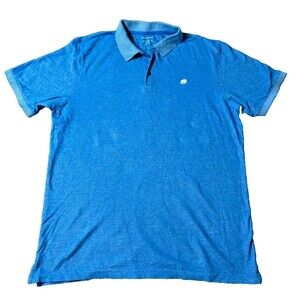 Banana Republic Men's Sz XL Polo Shirt Baby Blue Casual Short Sleeve